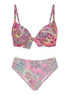 Różowa góra od bikini push-up FG228/899 Paisley