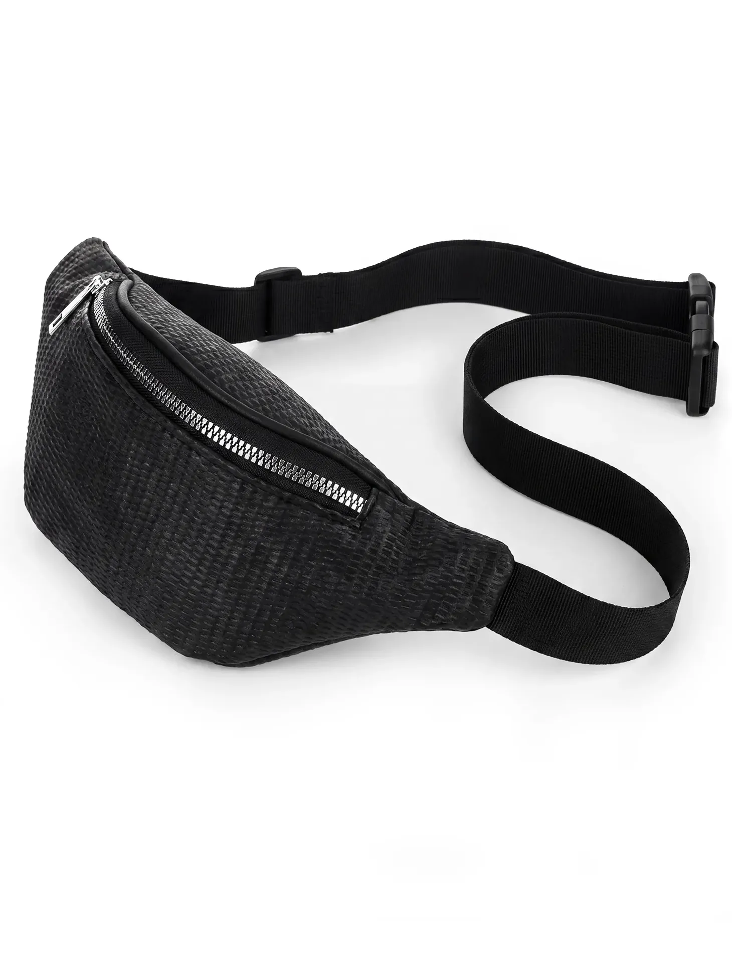 Saszetka | Nerka czarna srebrny zamek F87/BAG65