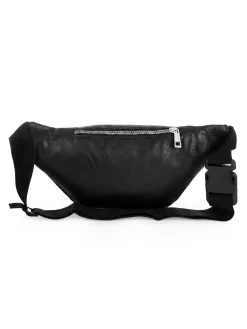 Saszetka | Nerka czarna srebrny zamek F87/BAG65