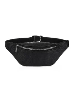 Saszetka | Nerka czarna srebrny zamek F87/BAG65