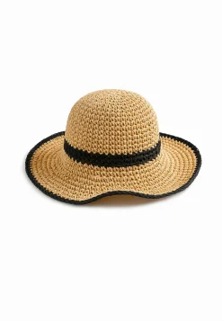 Słomkowy kapelusz plażowy Bucket Hat F65/K49/769