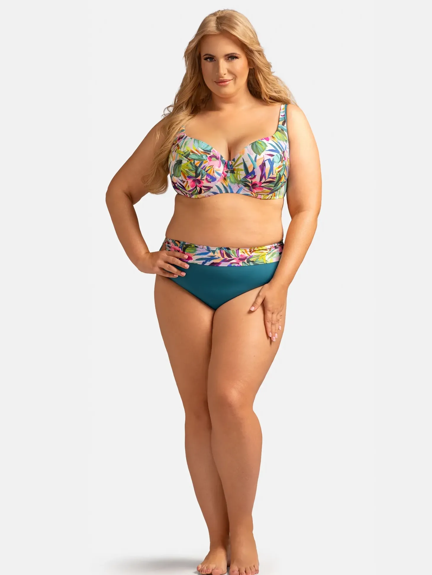 Stanik kąpielowy na duży biust FG04/904 Tropical
