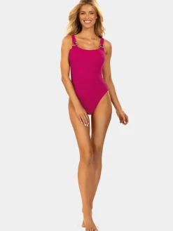 Strój kąpielowy jednoczęściowy FL95A/919G magenta
