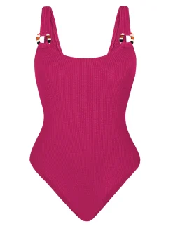Strój kąpielowy jednoczęściowy FL95A/919G magenta