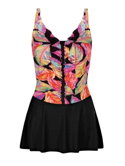 Sukienka kąpielowa damska plus-size F33A/902 black