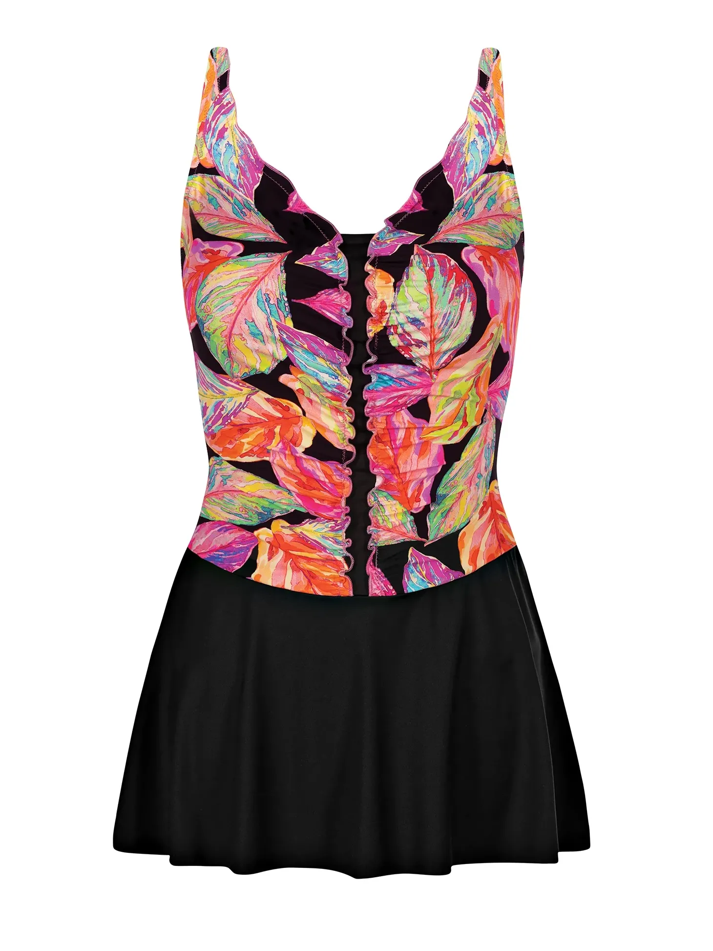 Sukienka kąpielowa damska plus-size F33A/902 black