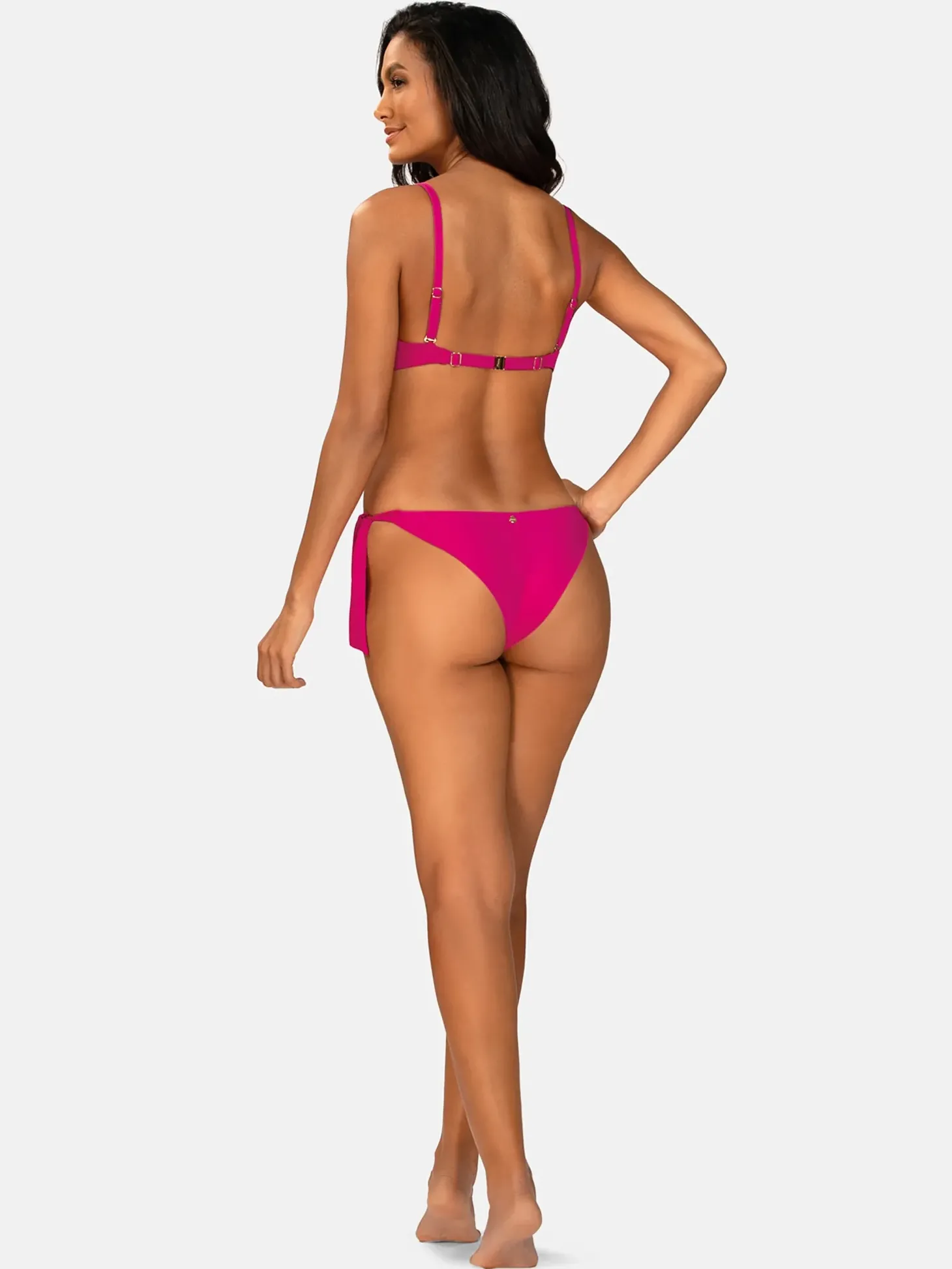 Tanga - różowe figi kąpielowe damskie FD17F/919