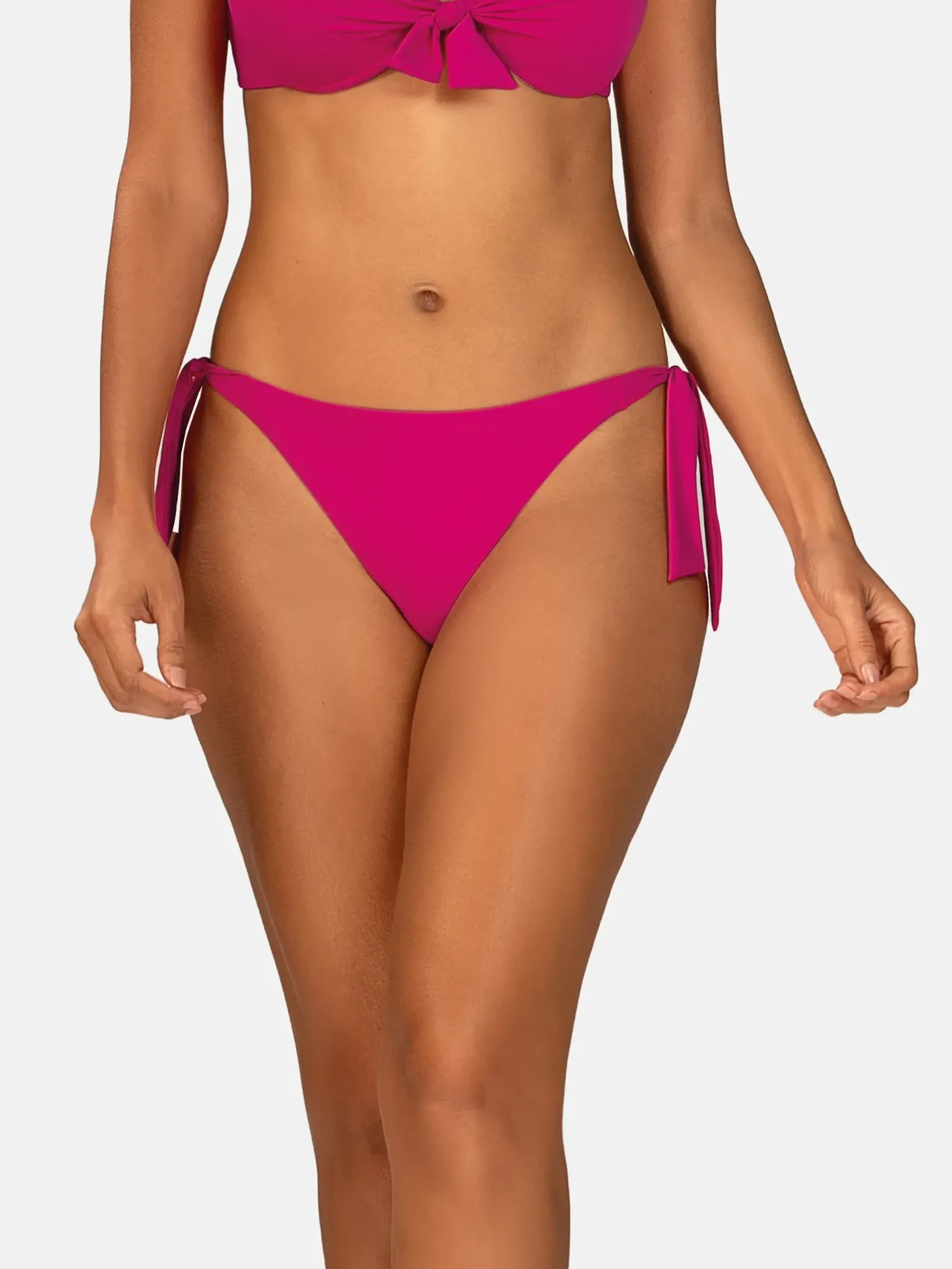 Tanga - różowe figi kąpielowe damskie FD17F/919