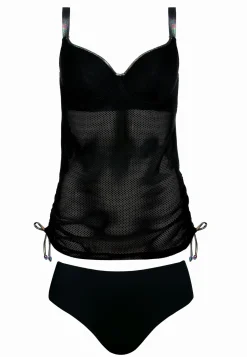 Tankini kąpielowe - ażurowa bluzka F38A/886 Set