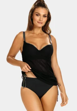 Tankini kąpielowe - ażurowa bluzka F38A/886 Set
