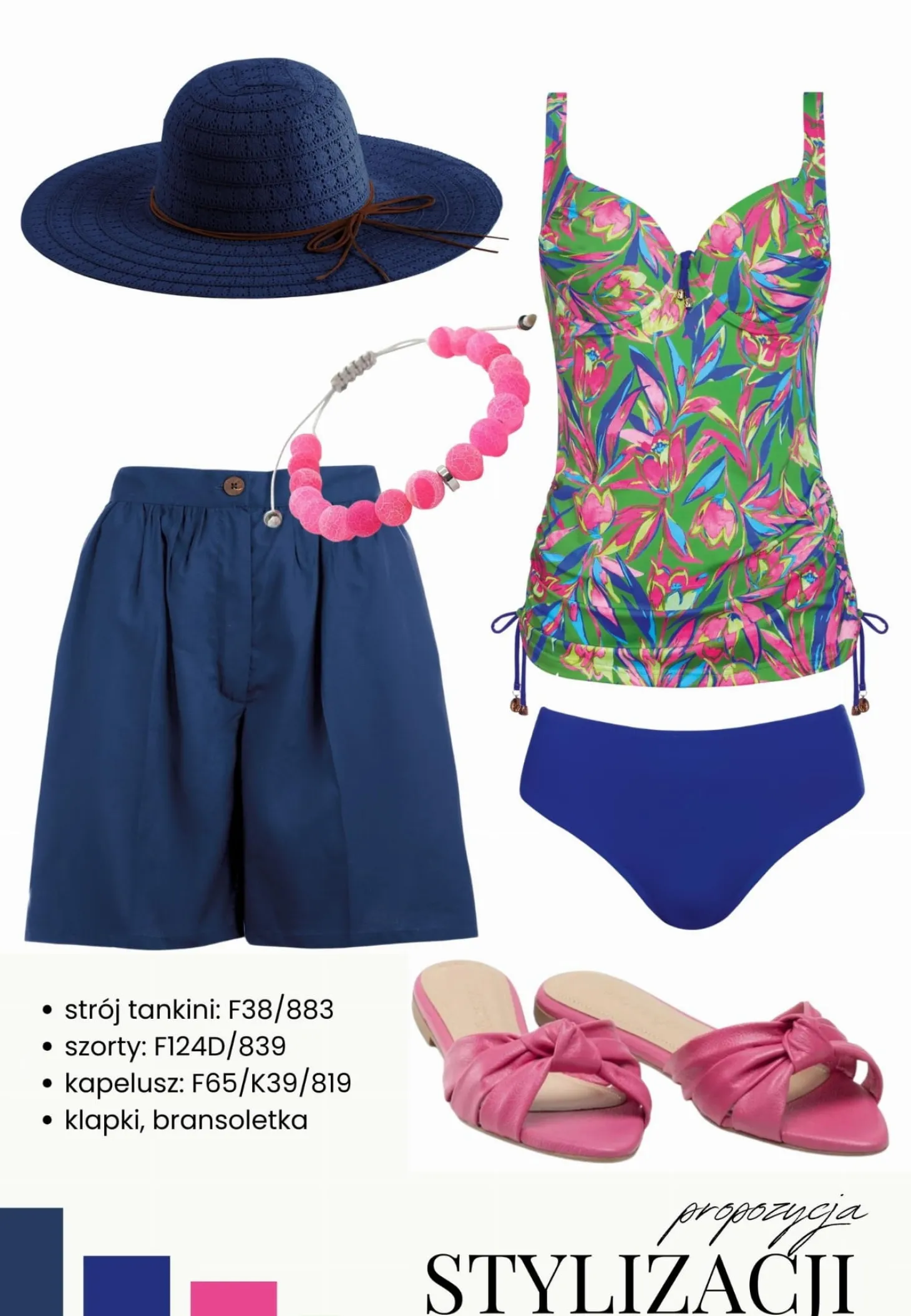 Tankini kąpielowe- duży biust Tropical F38/883 Set