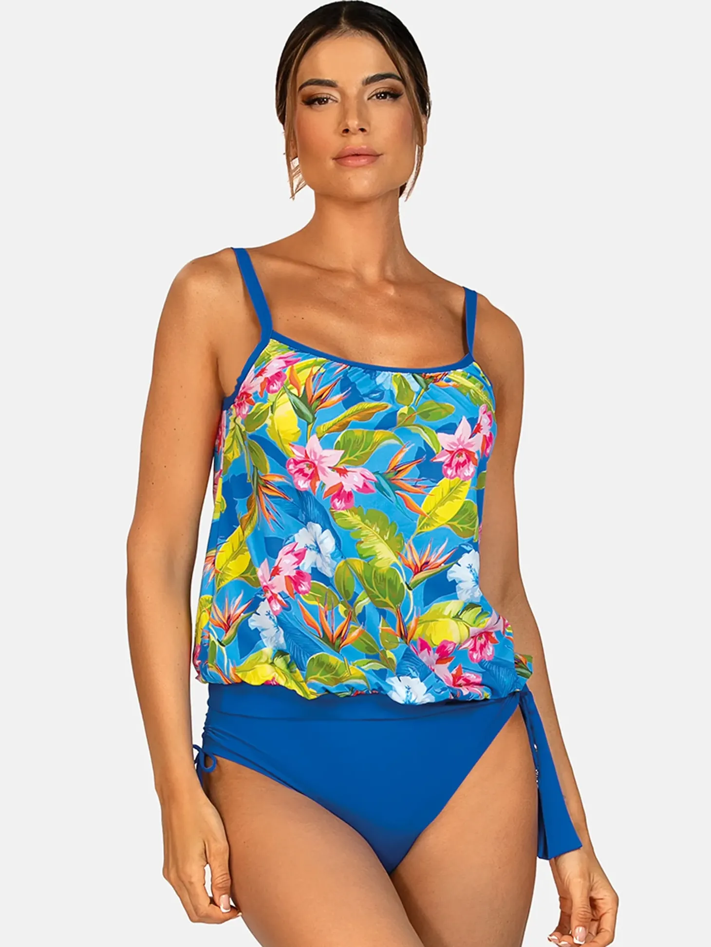 Tankini strój kąpielowy z bluzką F229/920 komplet