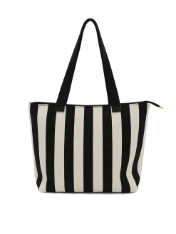 Torba damska shopper - plażowa w pasy F87/BAG59