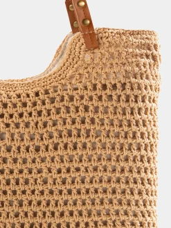 Torba plażowa na ramię shopperka F87/BAG57 beż