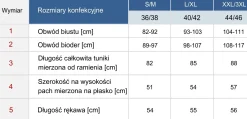 Tunika plażowa Boho z długim rękawem F235/641H