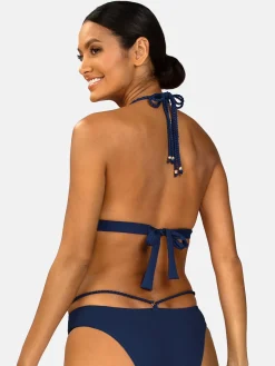 Wiązana góra bikini push-up prążkowany FG17B/839P