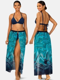 Wiązana góra bikini push-up prążkowany FG17B/839P