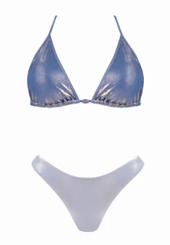 Wiązana góra od bikini pastelowy fiolet FG144/832A