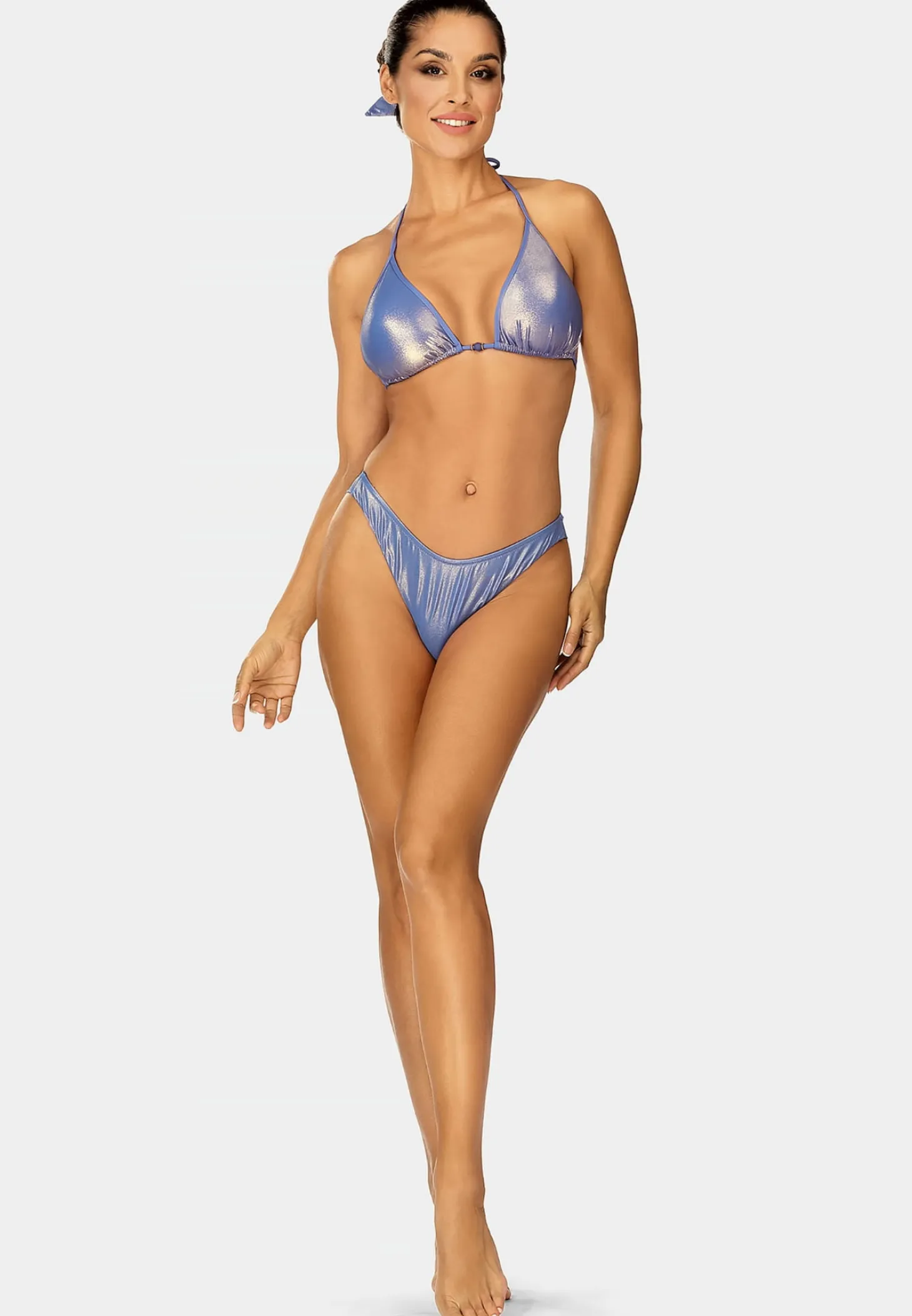 Wiązana góra od bikini pastelowy fiolet FG144/832A