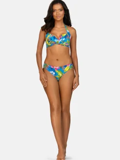 Wiązana góra od bikini push-up w kwiaty FG20A/920