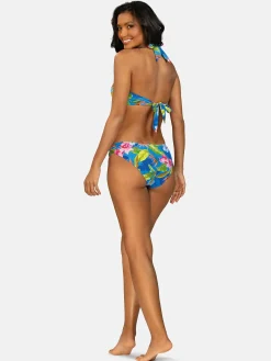 Wiązana góra od bikini push-up w kwiaty FG20A/920