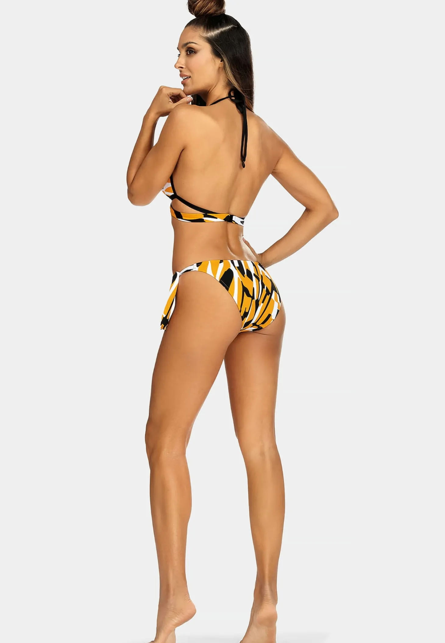Wiązane figi kąpielowe Mango print FD17/825