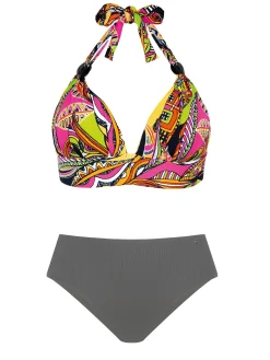 Wiązany biustonosz kąpielowy z push-up FG161/929P