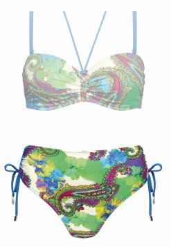 Wysokie figi kąpielowe niebieskie boho FD90/865