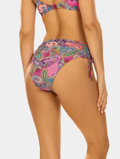 Wysokie figi kąpielowe - troczki FD90/899 Paisley