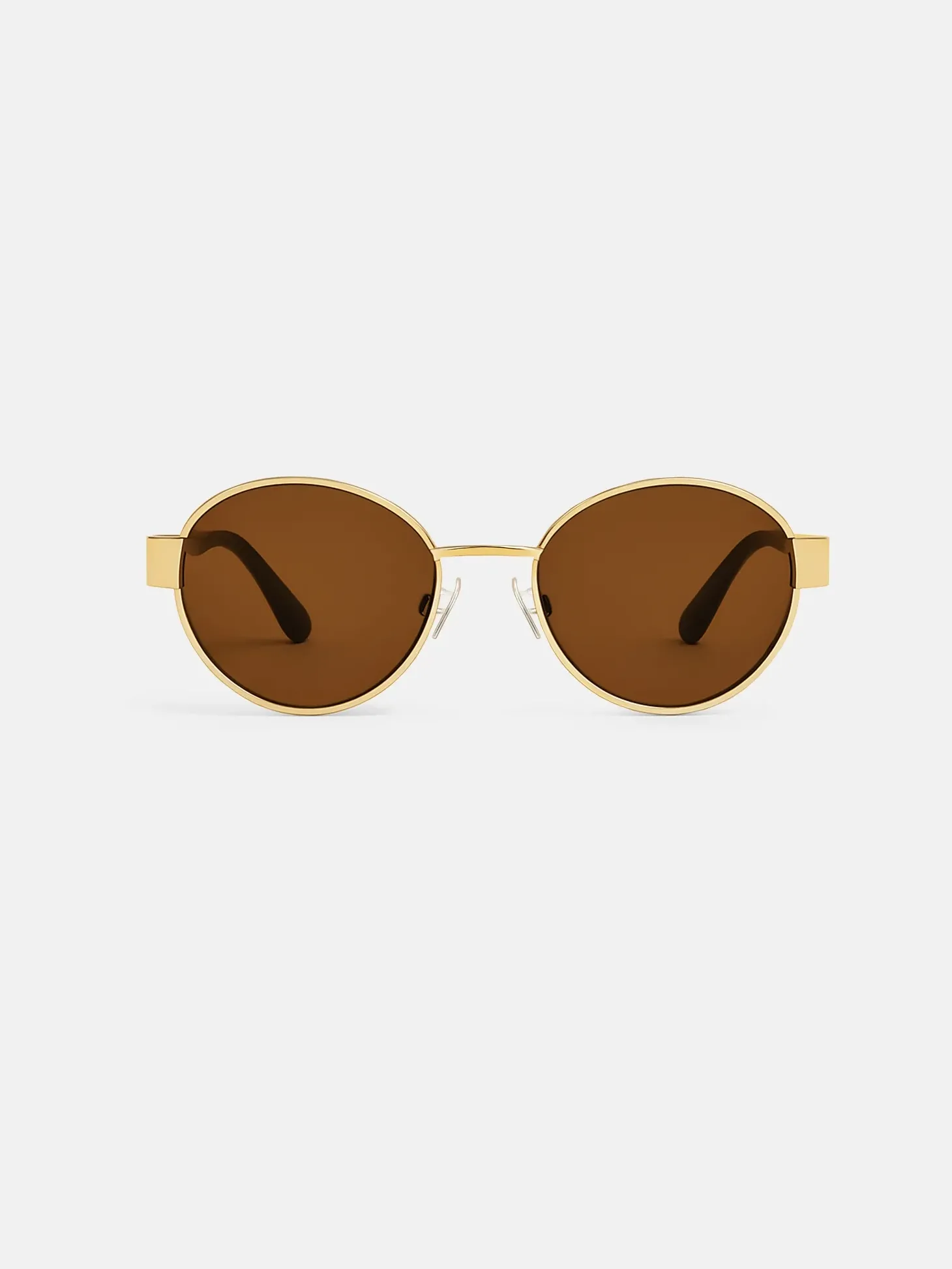 Zestaw | Brązowe owalne okulary w stylu MARC woman