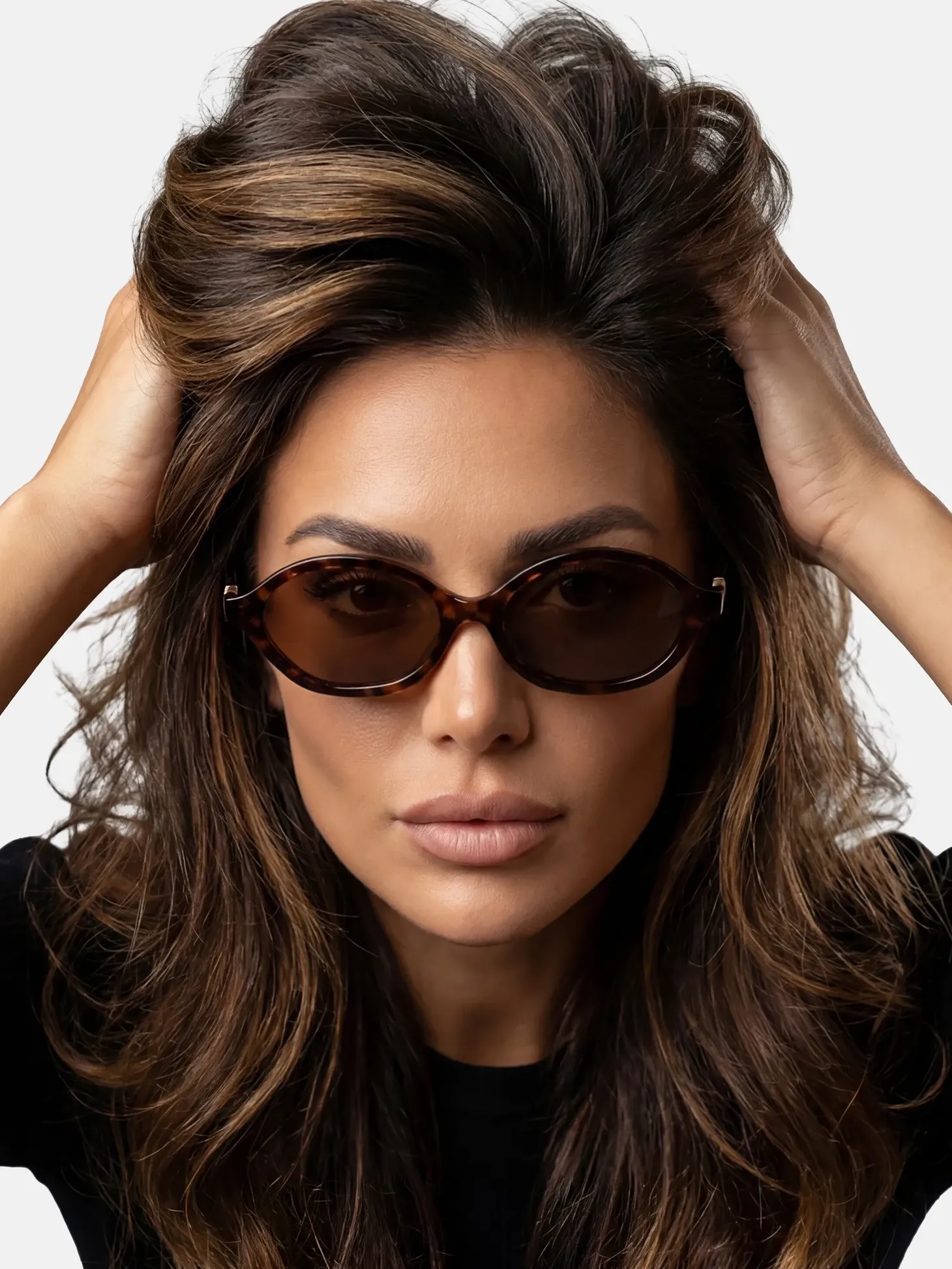 Zestaw | Okulary polaryzacyjne Havana styl Miumiu