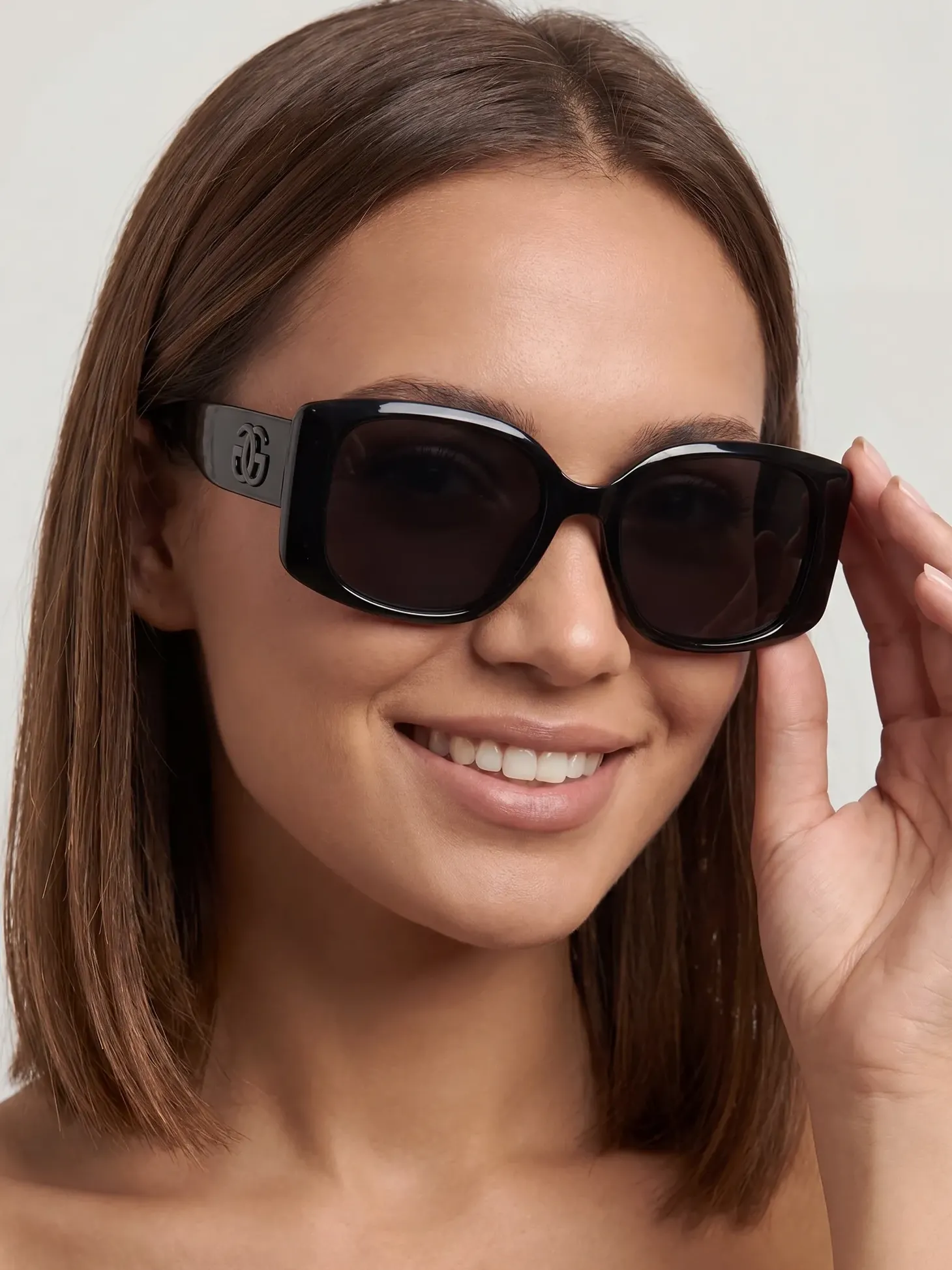 Zestaw | Okulary przeciwsłoneczne Bella Black GG