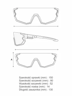 Zestaw | Sportowe okulary przeciwsłoneczne Shadow